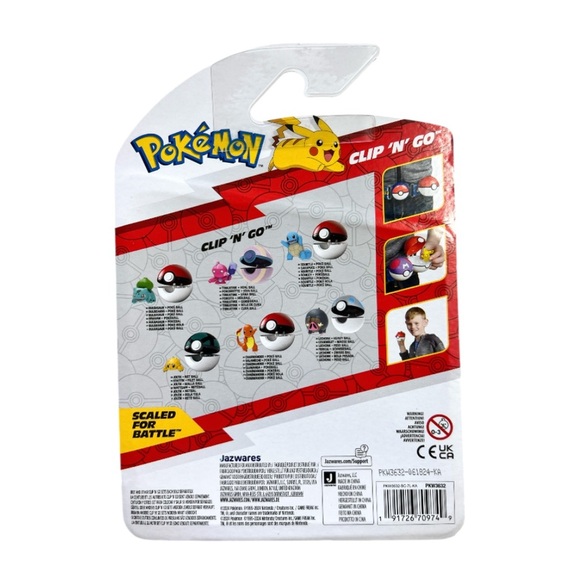 New Jazwares Pokémon Clip 'N' Go Net Ball & Battle Figure - Joltik - Picture 5 of 7